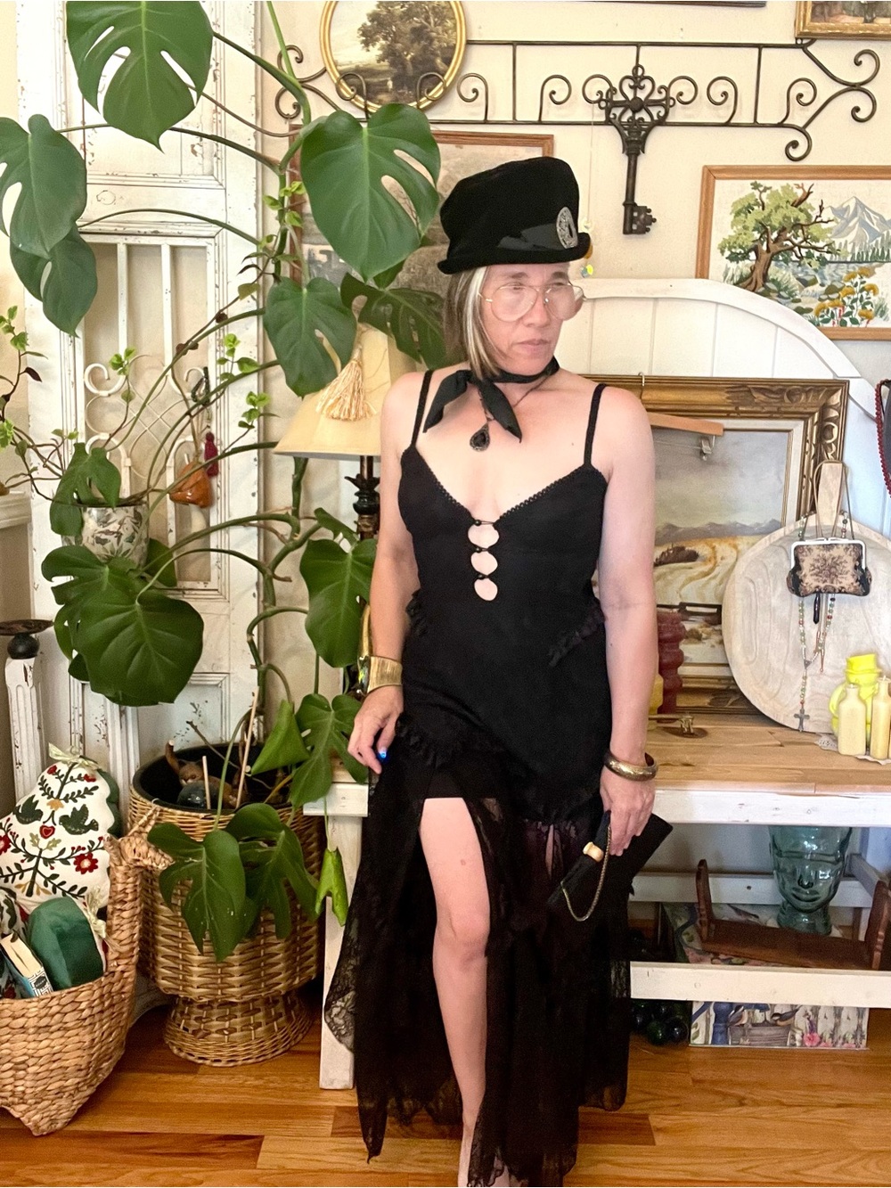 New! IMAGINED WEST MAXI DRESS - BLACK LACE Dolls Kill Current Mood Whimsigoth